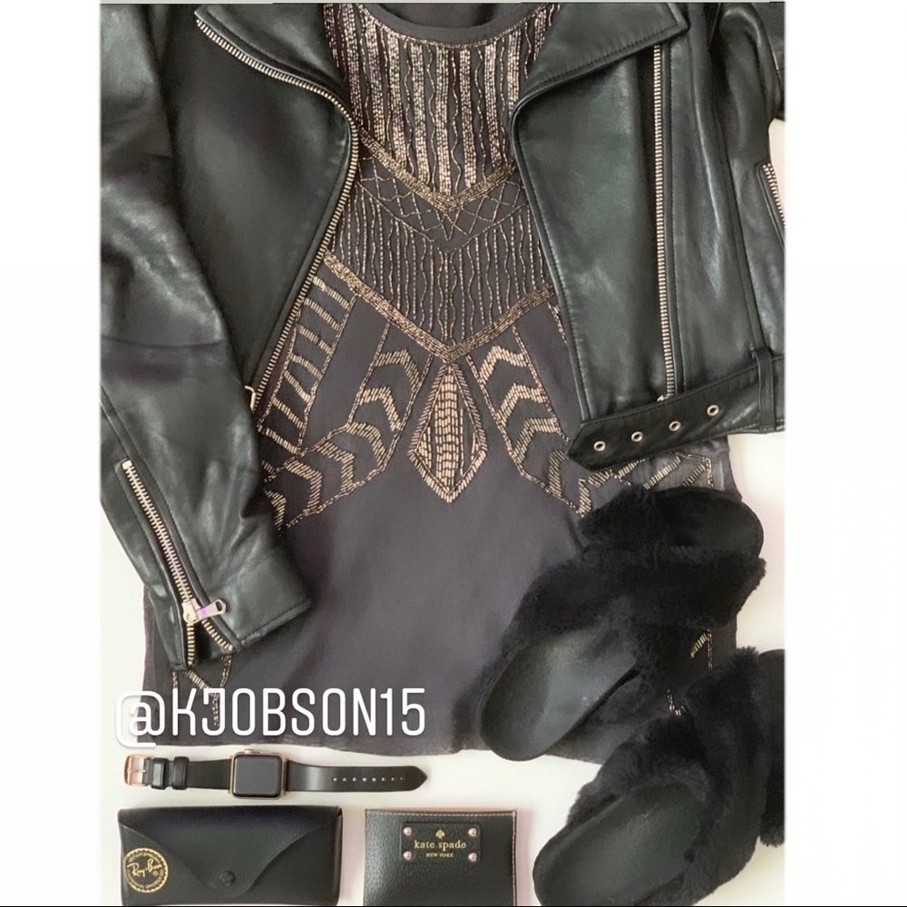 Free People Sheer Embellished Sleeveless Tunic